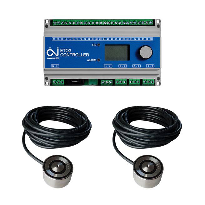Termostat exteriérový ETO2-4550 dvojzónový vonkajší termostat + 2ks ETOG55 podlahový senzor